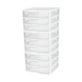 thumbnail image 1 of Sterilite Clear Plastic Stackable Small 3 Drawer Storage System, 3 Pack, 1 of 10