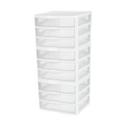 Sterilite Clear Plastic Stackable Small 3 Drawer Storage System, 3 Pack