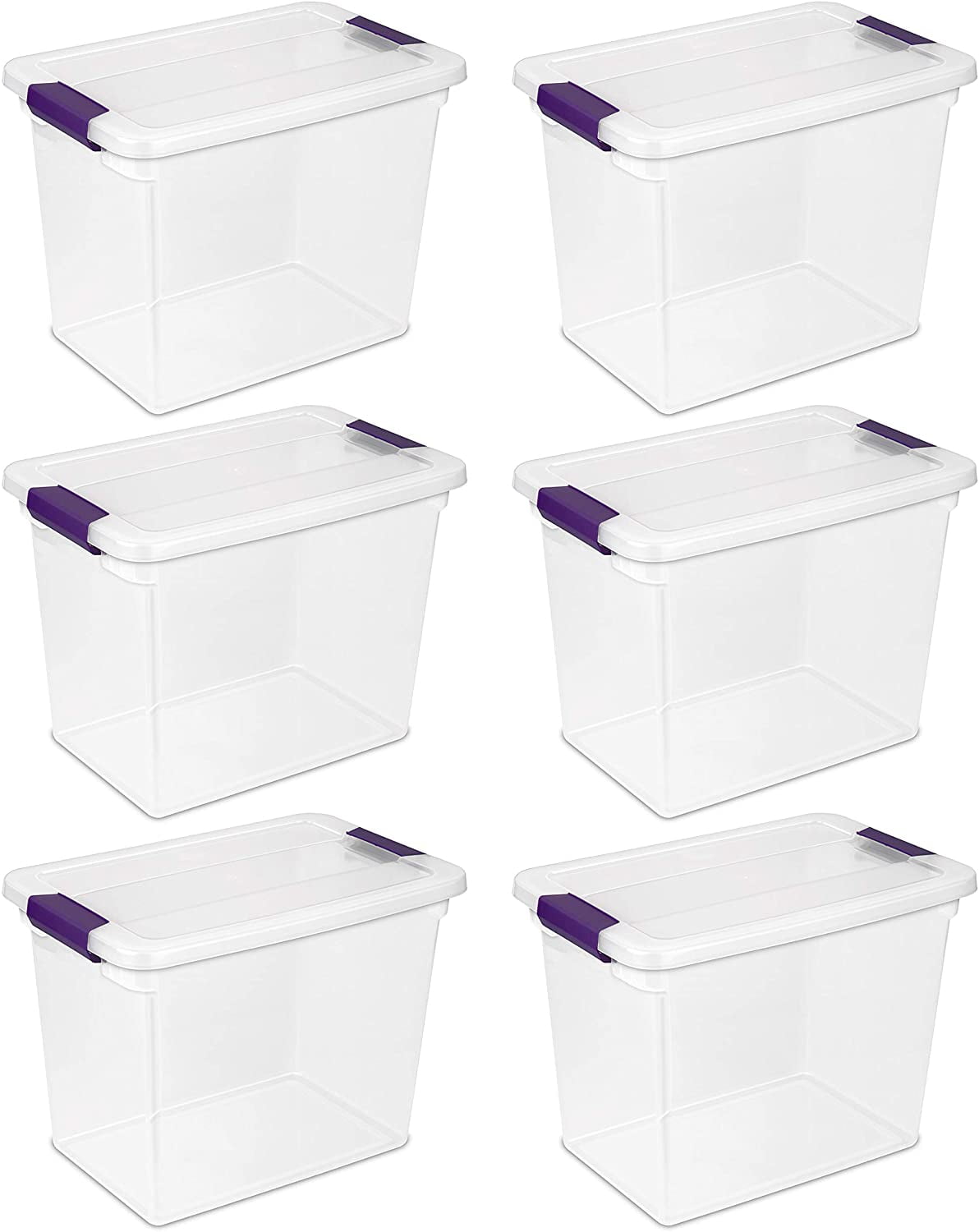 ClearView Kids' Room 27 Quart Plastic Stackable Storage Box with Latch Lid