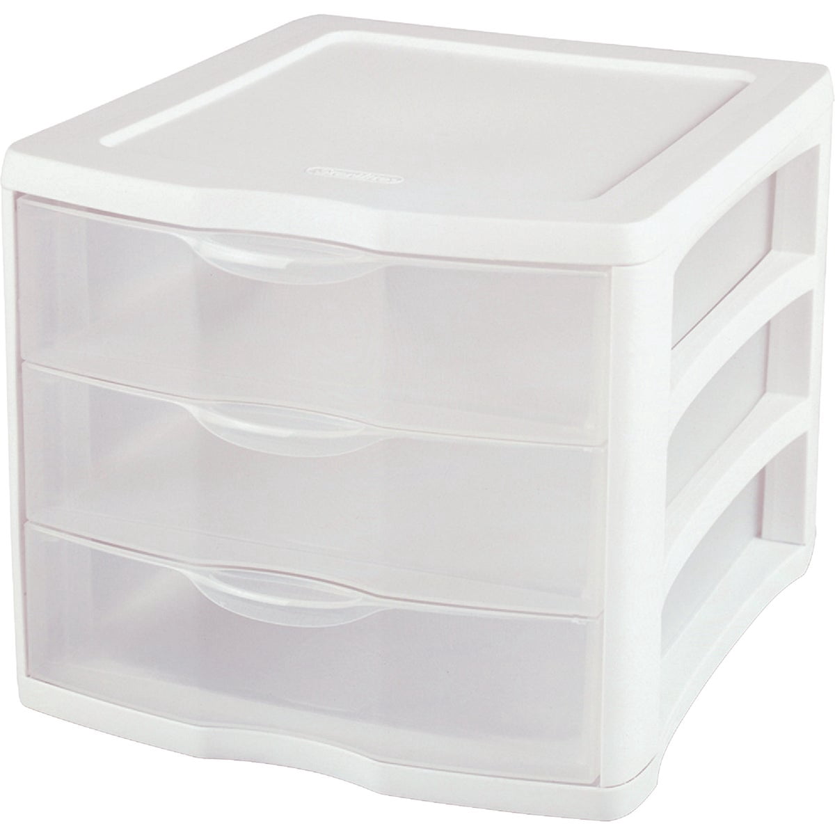 16-pack Sterilite ClearView Compact Stacking 3 Drawer Storage Organizer System for Crafting Supplies, Home Office, or Dorm Room, 16 Pack