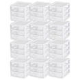 thumbnail image 1 of Sterilite Desktop Drawer, 3 Drawer Clear Plastic Countertop Drawer, White, Pack of 12, 1 of 11
