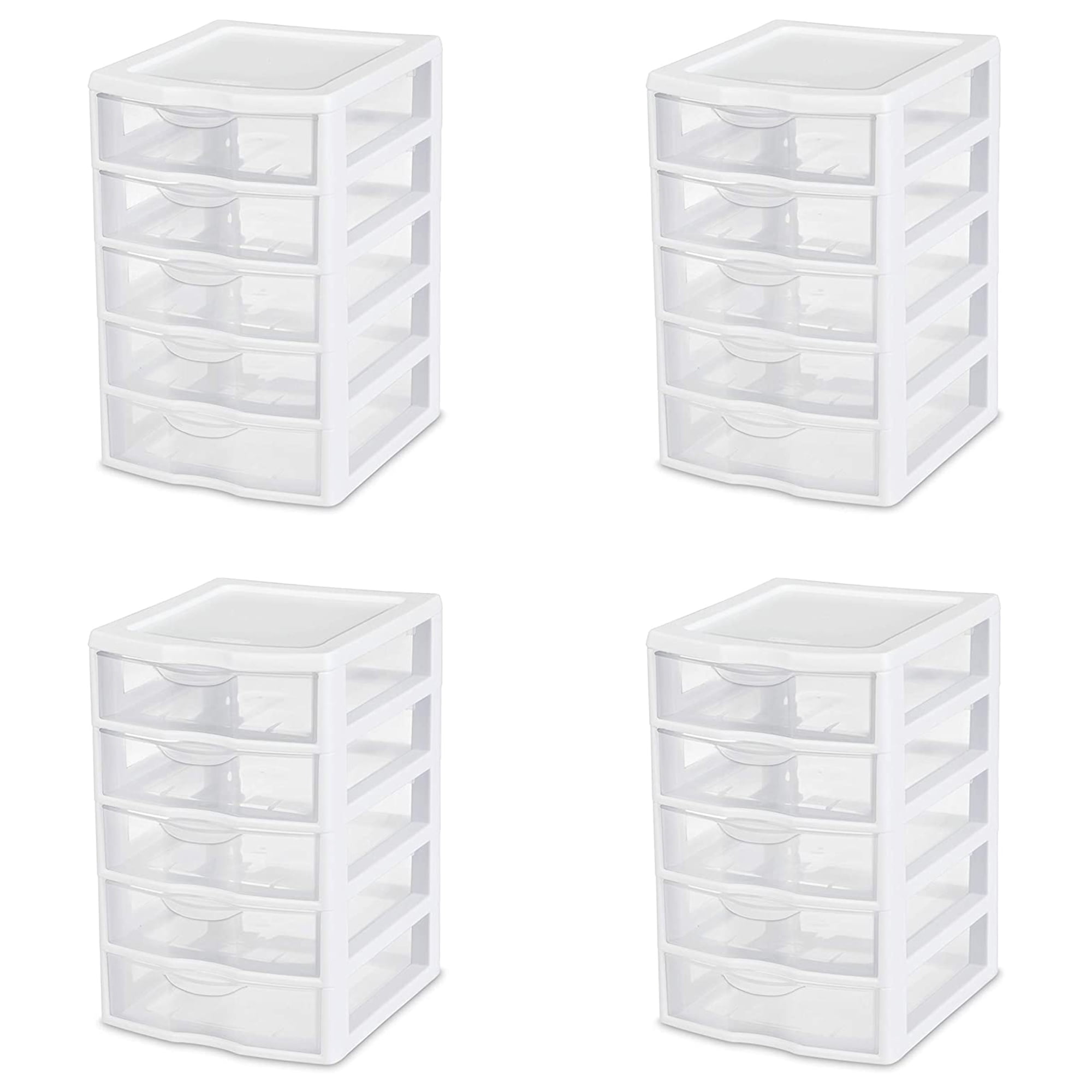 thinkstar Mini Plastic Drawers Organizer 5 Drawer Storage Organizer Plastic  Storage Bins With Drawers Space Saving Small Plastic Dra…