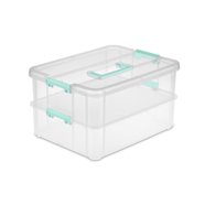 Advantus Rolling Storage Box, Letter/Legal, 15-Gallon Size, Clear ...