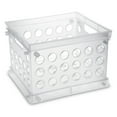 thumbnail image 1 of Sterilite Convenient Mini Square Small Storage Organizing Crate, Clear (36 Pack), 1 of 12