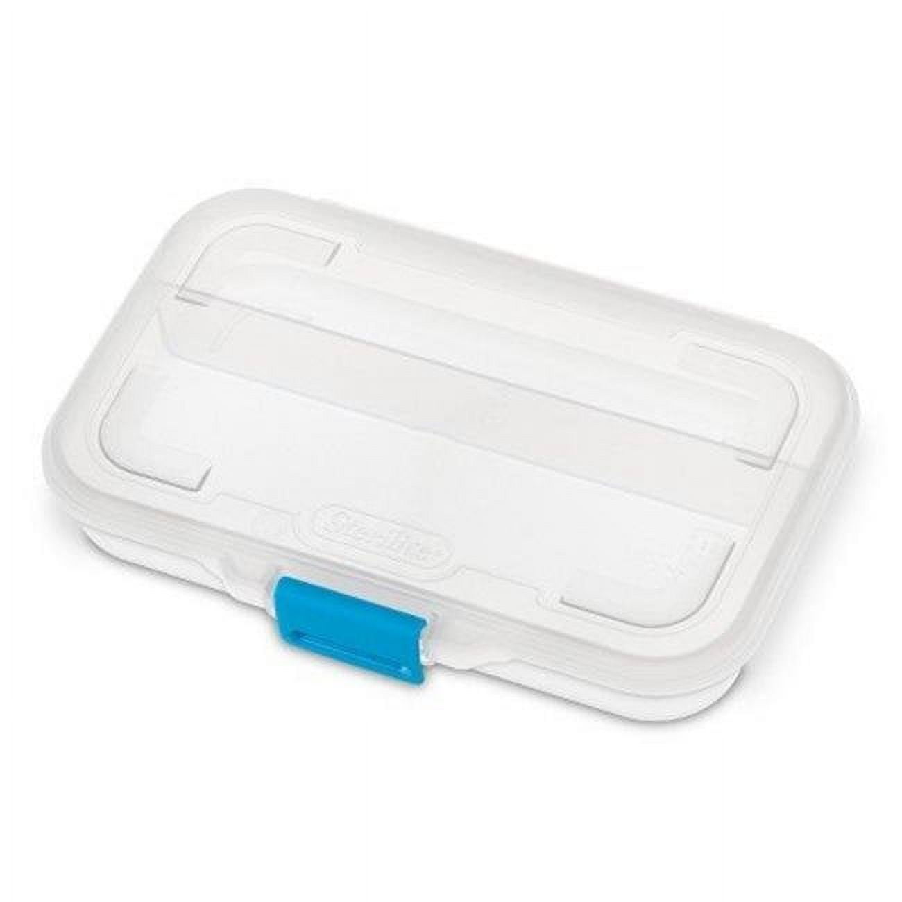 Sterilite Small Divided Box, Stackable Plastic Small Storage
