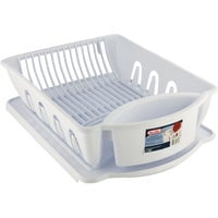 Sterilite Corp. Sterilite 2-Piece Ultra Sink Dish Drainer Set - Pack of 10