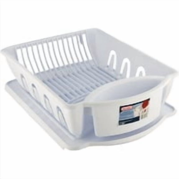 Sterilite Corp. Sterilite 2-Piece Ultra Sink Dish Drainer Set - Pack of 24