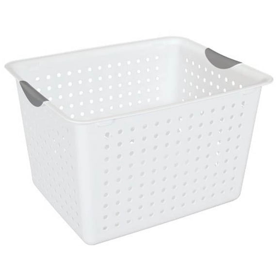 Sterilite Deep & Medium Ultra Plastic Storage Bin Organizer Basket Pair (12 Pack)