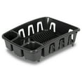 thumbnail image 1 of Sterilite DrainRack, Dishrack and Drainboard All-in-One, Inclined Base for Draining, Black, 1 of 9