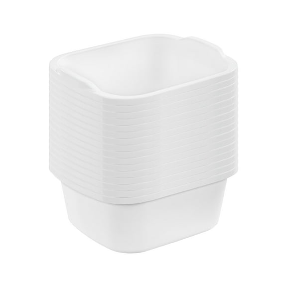 Sterilite Durable Reinforced Plastic 12qt Kitchen Dishpan, White (16 Pack)