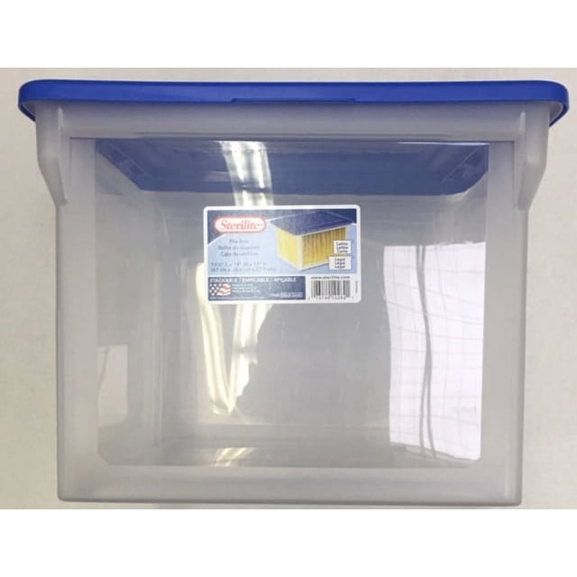 Sterilite File Box- Cobalt Crush - Walmart Business Supplies