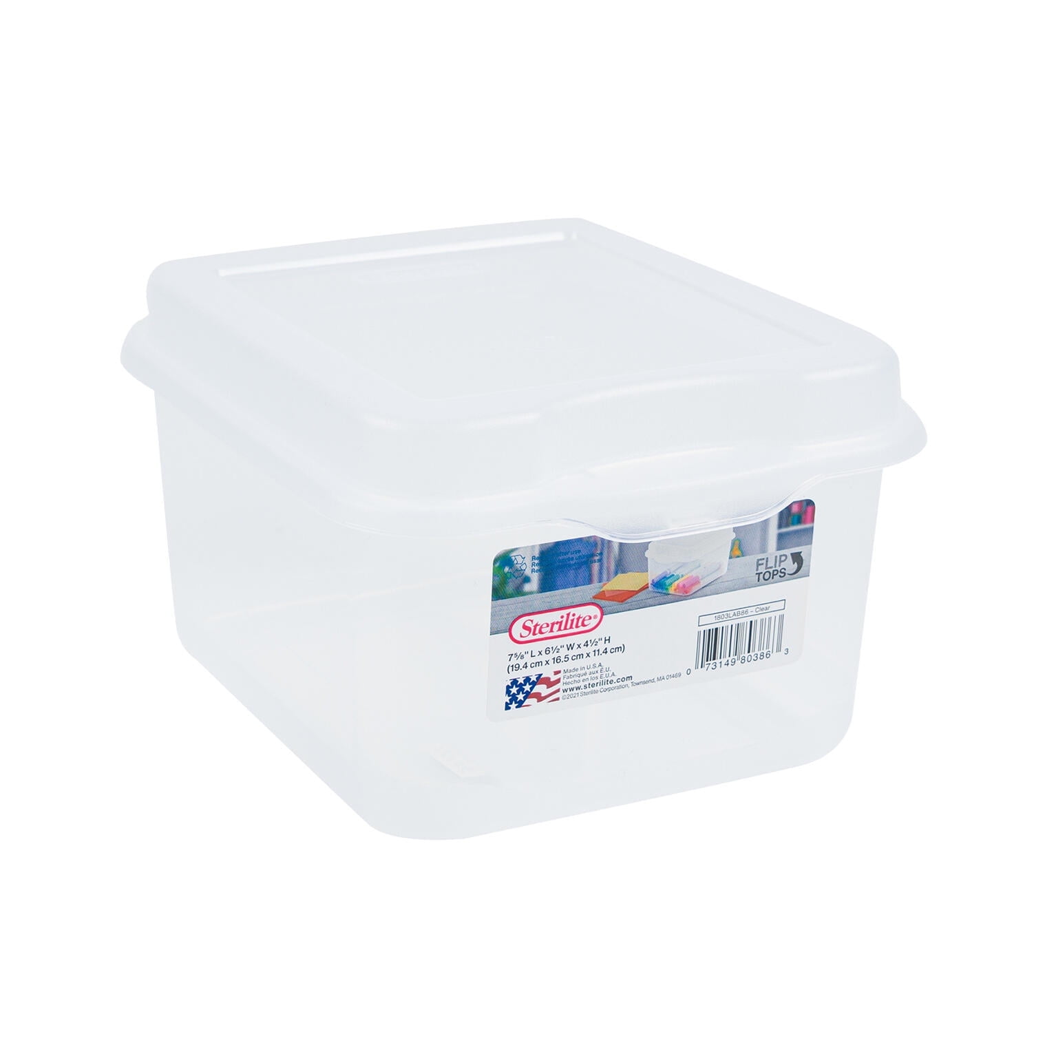 Sterilite, Small Storage Bin, 7 5/8