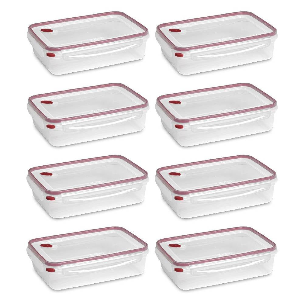 Sterilite Food Storage Container Plastic 16 Cup UltraSeal Steam