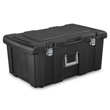 Sterilite Footlocker Plastic Adult, Black