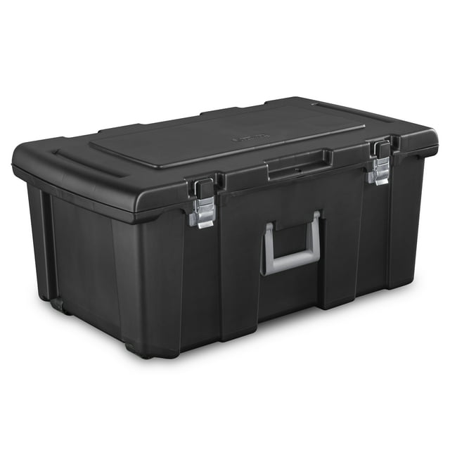 Sterilite Footlocker Plastic Adult, Black