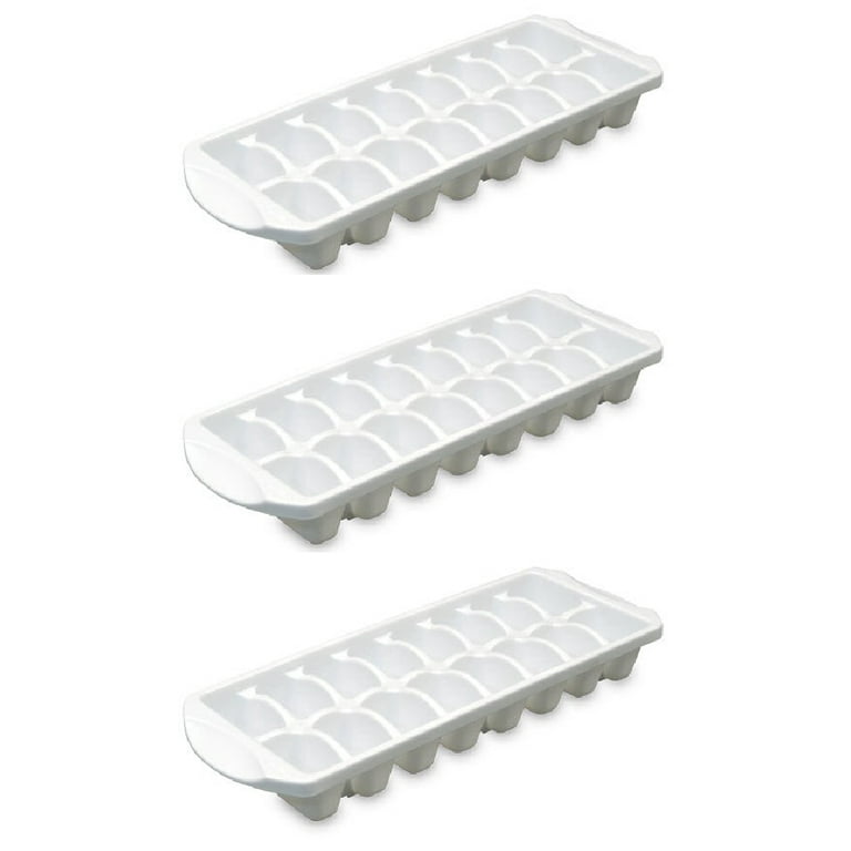 White Plastic Stackable Trays- 14-3/4W x 8-1/4L x 1H