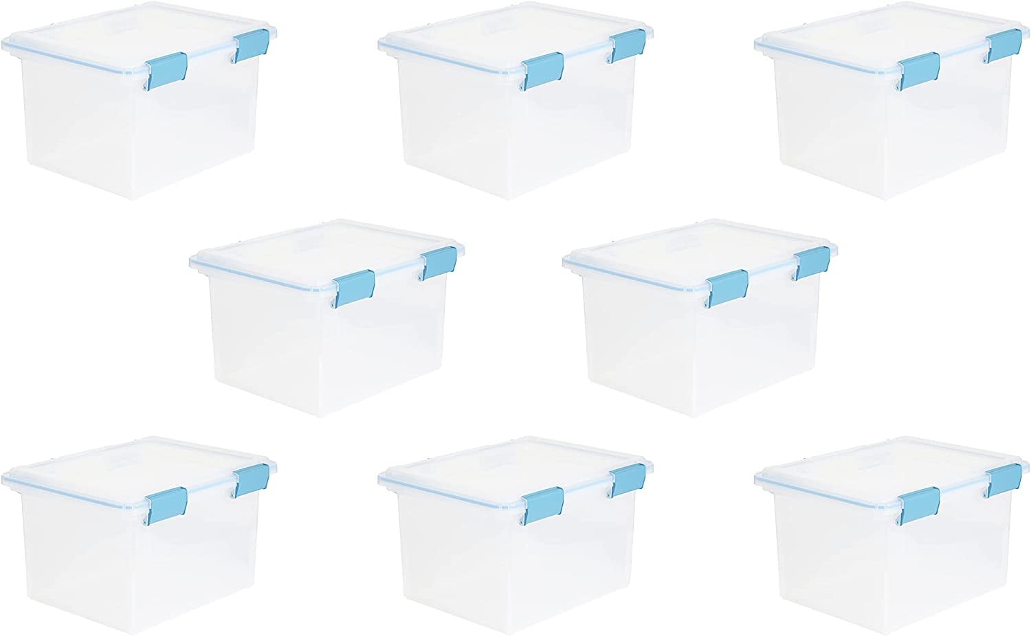 Sterilite Large 20 Qt Home Storage Container Tote with Latching