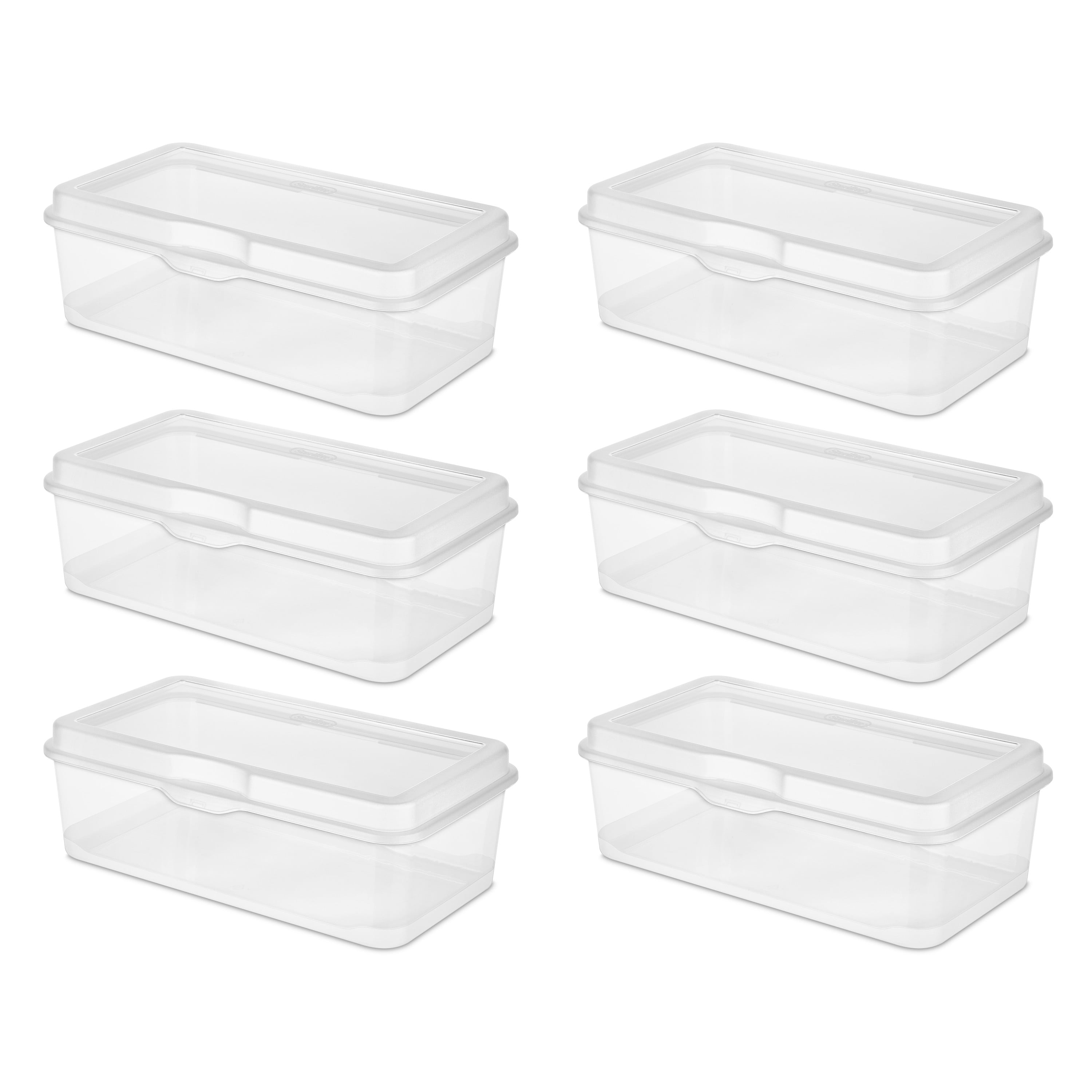 Sterilite Plastic Stacking FlipTop Latching Storage Box Container, Clear 24  Pack, 1 Piece - Harris Teeter