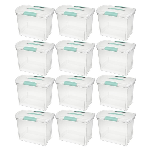 Sterilite 18 Pack Large Nesting ShowOffs, Portable File Box with ...
