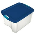 thumbnail image 1 of Sterilite Latch & Carry 18 Gallon Plastic Stacking Storage Tote, 18 Pack, 1 of 9