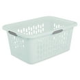 thumbnail image 1 of Sterilite Laundry Basket, 2 Bushel Plastic Hamper with Handles, Mint, 24 Pack, 1 of 6
