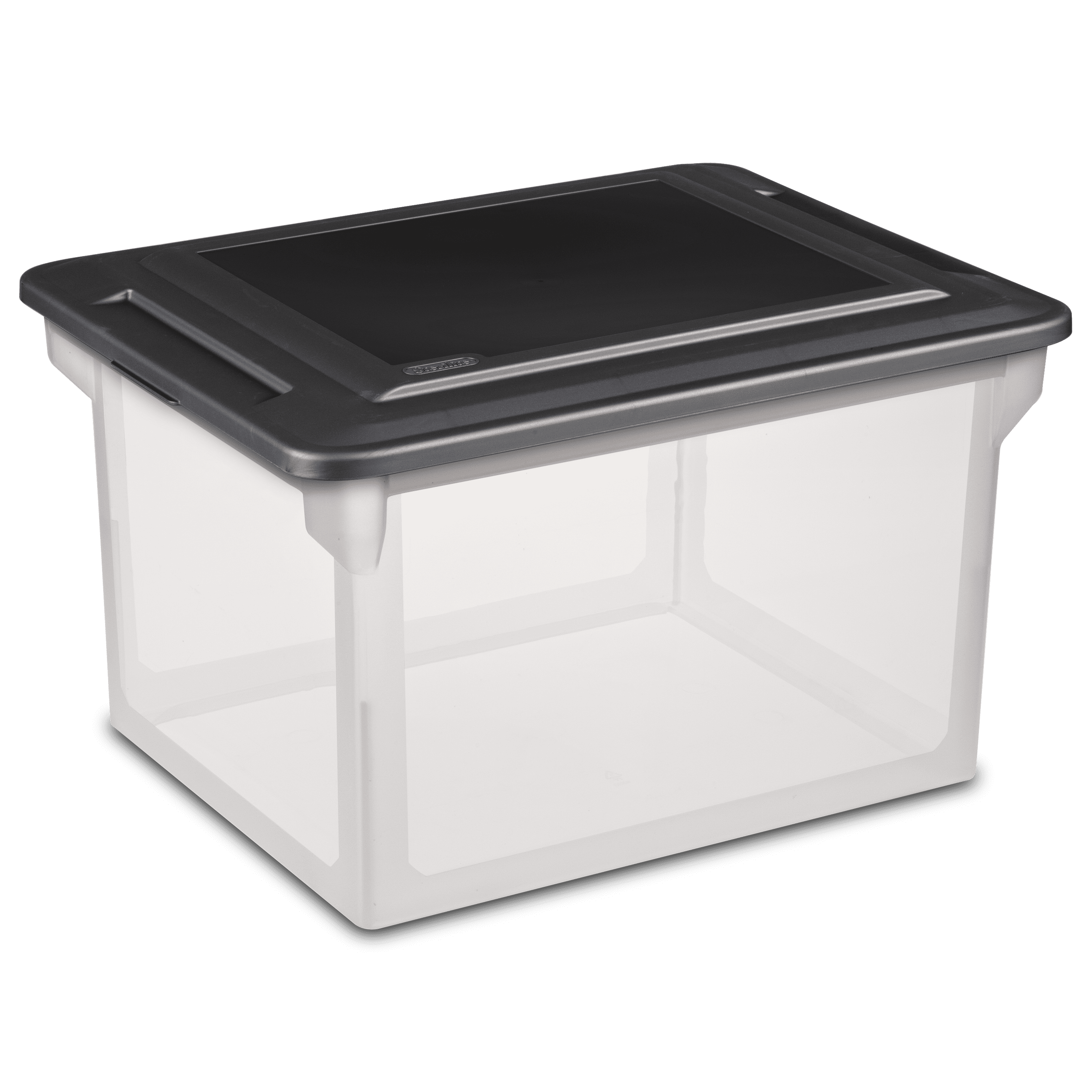 Sterilite Plastic Letter-Size File Box, Clear