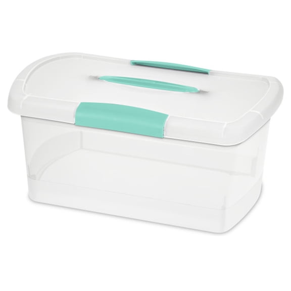 Sterilite Medium Nesting ShowOffs - Stackable Storage Bin with Latch Lid - 24 Pack