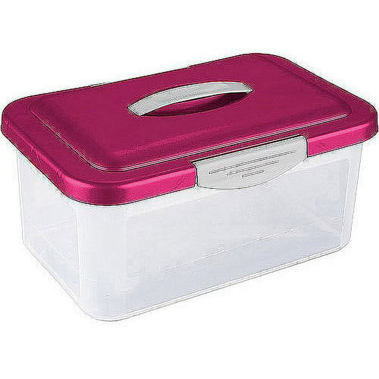 Sterilite Medium Nesting ShowOffs, Stackable Storage Bin with Latch Lid, 18  Pack, 1 Piece - Fry's Food Stores