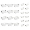 thumbnail image 1 of Sterilite Medium & Small Ultra Plastic Storage Bin Organizer Basket (12 Pack), 1 of 11