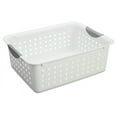 thumbnail image 1 of Sterilite Medium & Small Ultra Plastic Storage Bin Organizer Basket (18 Pack), 1 of 12