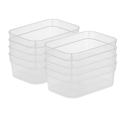 Sterilite Medium Storage Trays for Desktop and Drawer Organization, 24 Pack