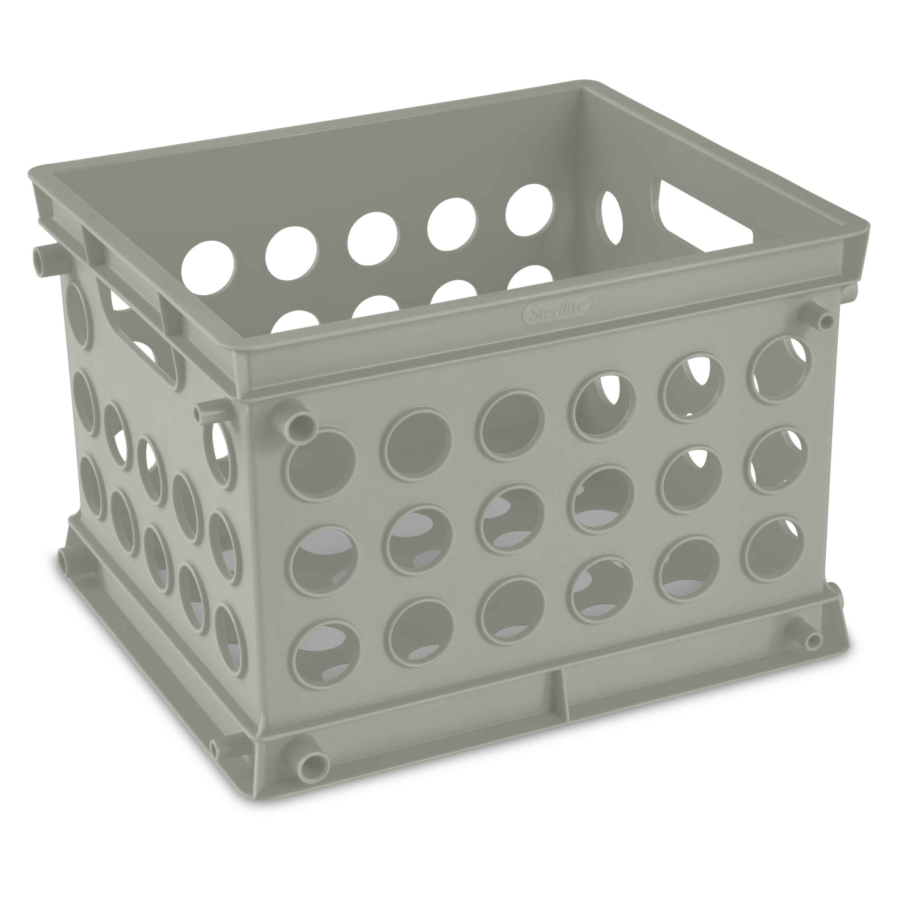 Sterilite Mini Crate Plastic, Green River - Walmart.com