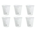 thumbnail image 1 of Sterilite Open Plastic Laundry Hamper, White, Set of 6, 1 of 8