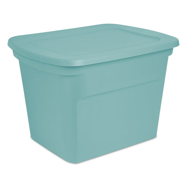 18 Gallon Tote Box Plastic, Gray, Set of 8-hsa666 cheapest