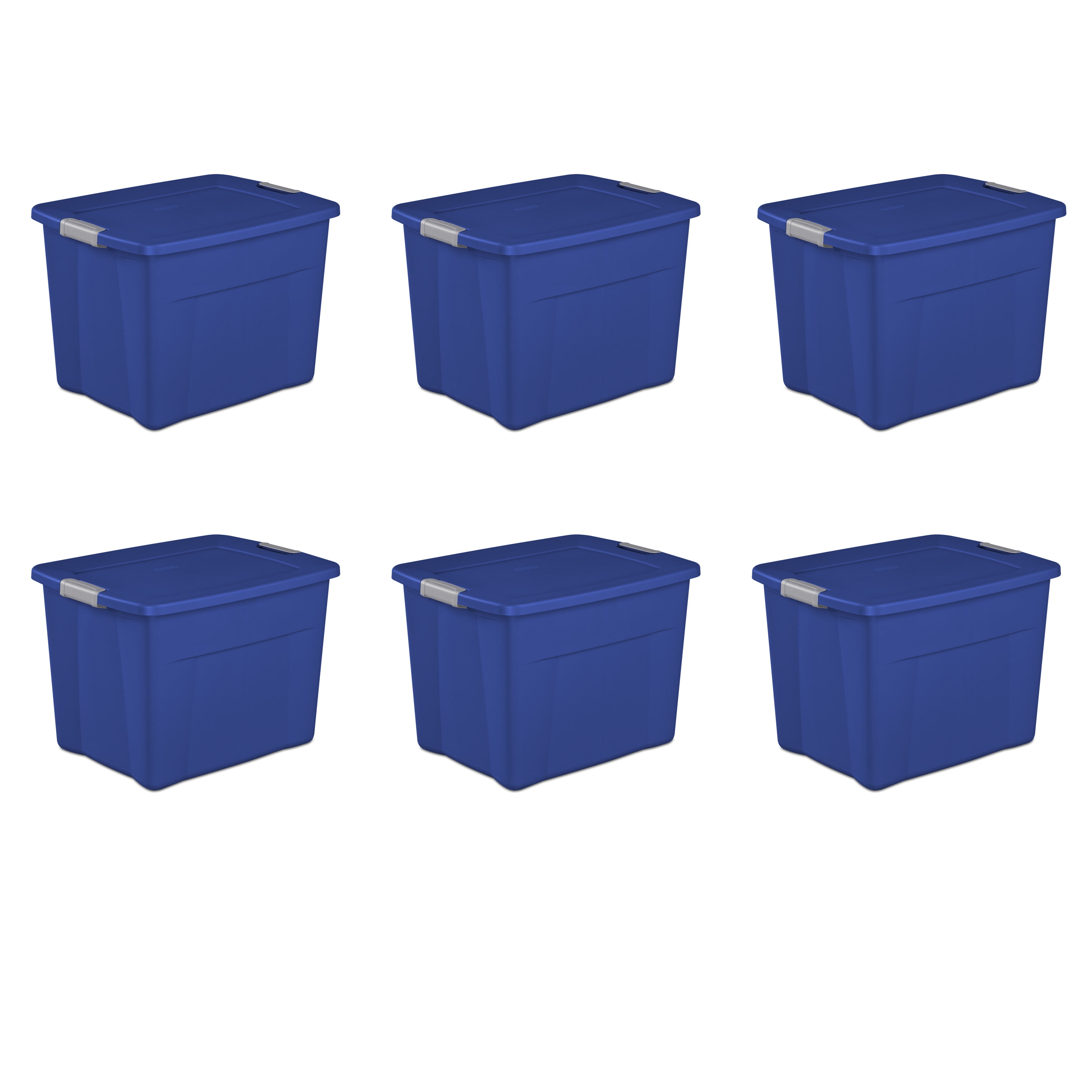 Dropship 32 Qt. Latch Box Plastic; Stadium Blue, Infra Red; Set Of 6 to  Sell Online at a Lower Price