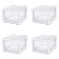 thumbnail image 1 of Sterilite Plastic 27 Quart Stacking Drawer, White, Adult, Set of 4, 1 of 4