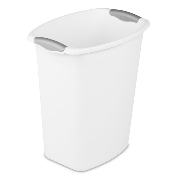 Sterilite Plastic 3 Gal. Wastebasket, White, Adult