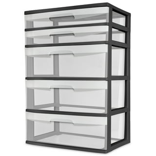 Plastic Storage Bins with 5 Drawers,Durable Plastic Drawers Organizer - On  Sale - Bed Bath & Beyond - 33169144