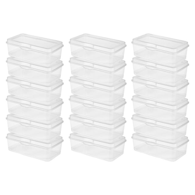Sterilite Plastic FlipTop Latching Storage Box Container, Clear, 12