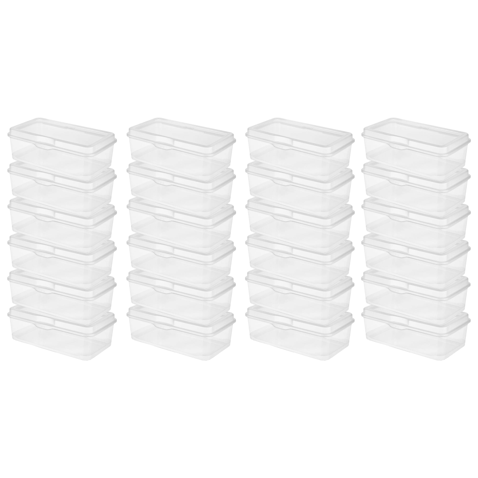 Sterilite Plastic Stacking FlipTop Latching Storage Box Container