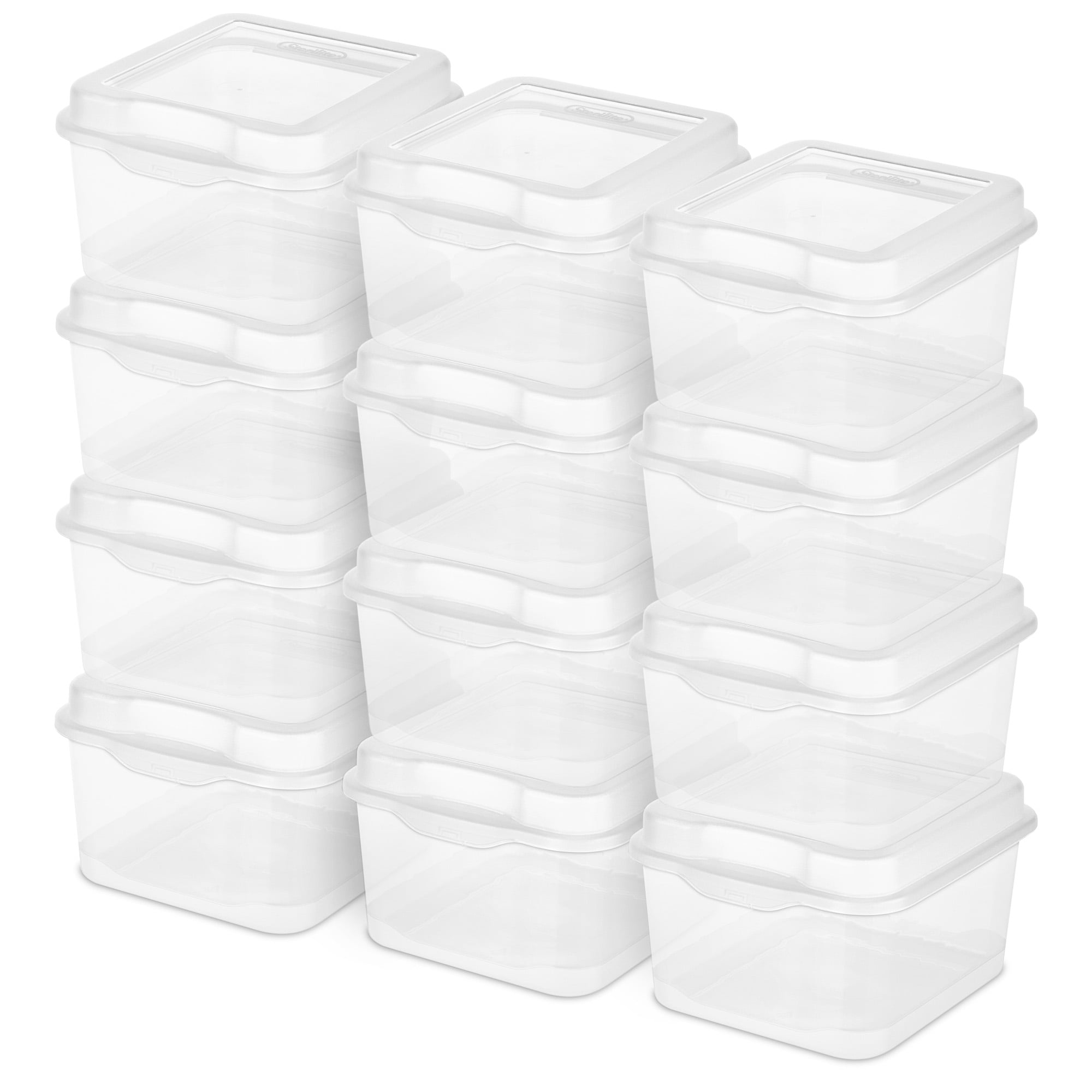 Sterilite Small Bin Plastic FlipTop Storage Box with