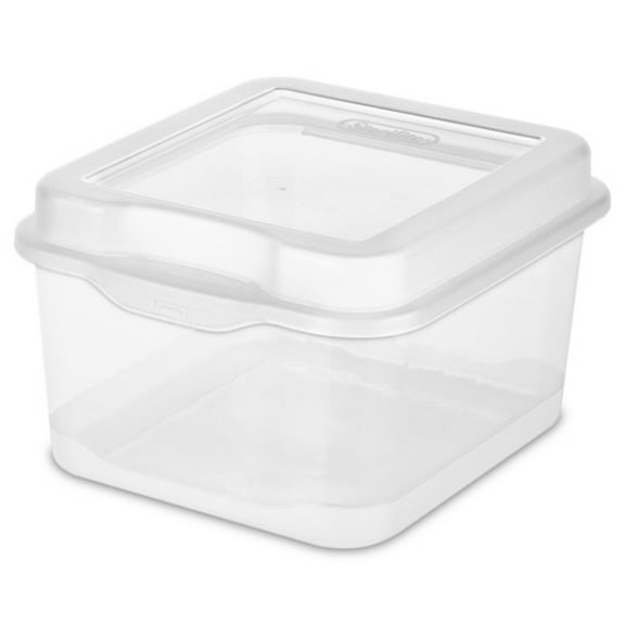 Sterilite Plastic FlipTop Storage Box Container with Latching Lid, 24 Pack