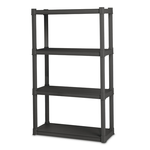 Sterilite 4 Shelf Unit, Flat Gray