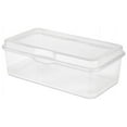 thumbnail image 1 of Sterilite Plastic Large FlipTop Container, Clear, Adult, 1 of 4