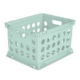 Sterilite Plastic Storage Cube / File Crate, 17 1/4” L x 14 1/4” W x 10
