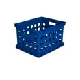 Sterilite Plastic Storage Cube / File Crate, Really Royal, Back to