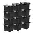 thumbnail image 1 of Sterilite Portable Lockable File Box Organizer with Handle (12 Pack), 1 of 12