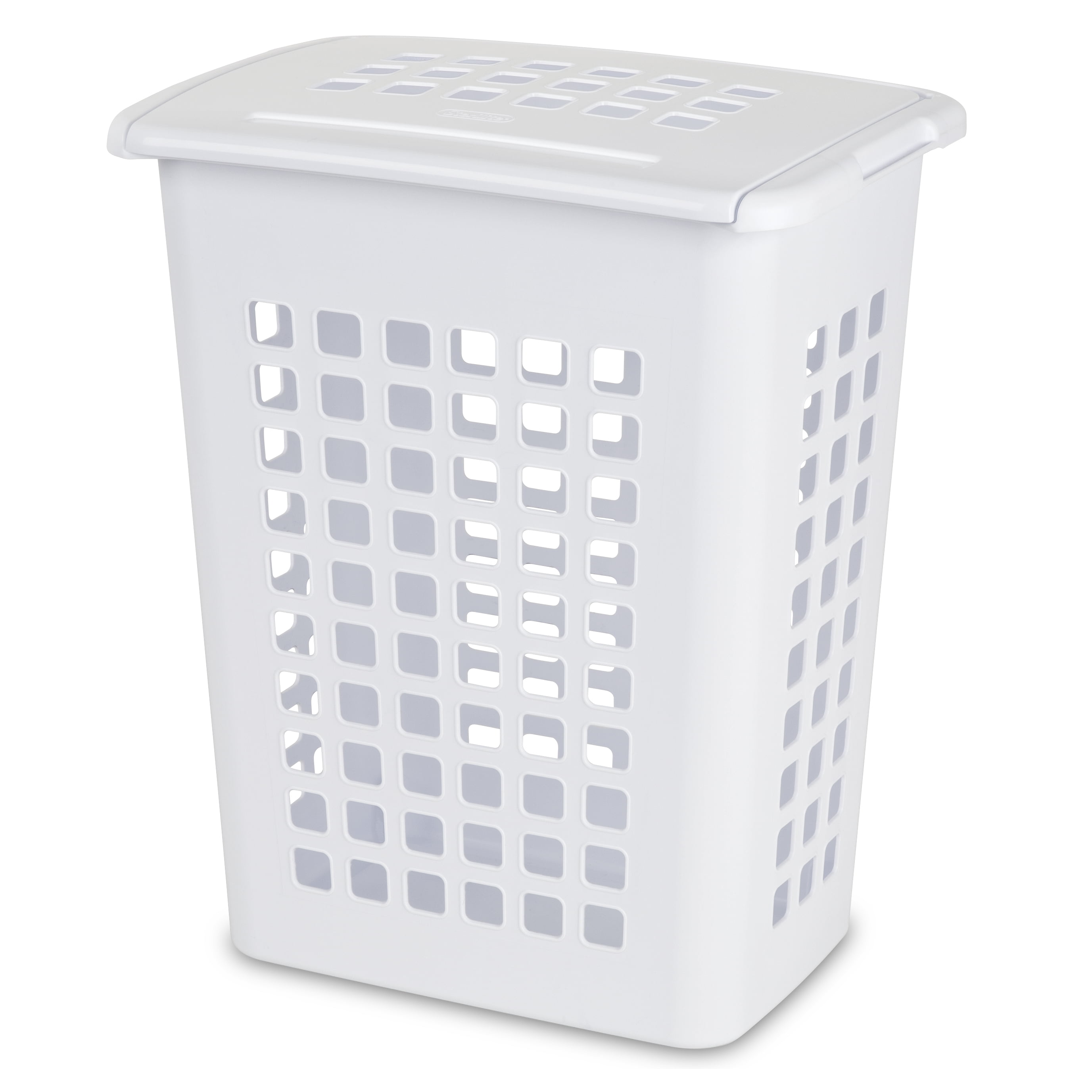 White laundry hamper discount