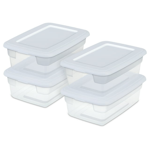 Sterilite Set/4 12qt Storage Bx- White