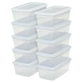 thumbnail image 1 of Sterilite Set of 10 6qt Storage Bx- White, 1 of 4